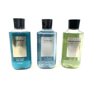 3 Variety Bath & Body Works Men's Collection 2-in-1 Hair & Body Wash 10 fl oz